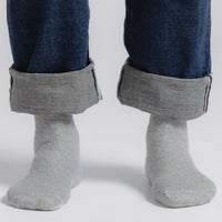 Thermohair - Mohair Socks - Grey & Natural