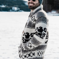 Cowichan Sweater - Eagle - AVAILABLE IN 8 SIZES