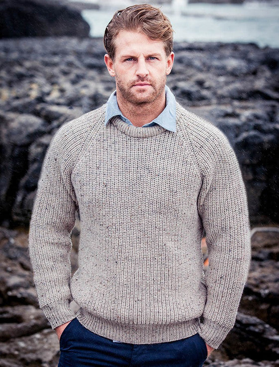 Irish Fishermans Ribbed Sweater