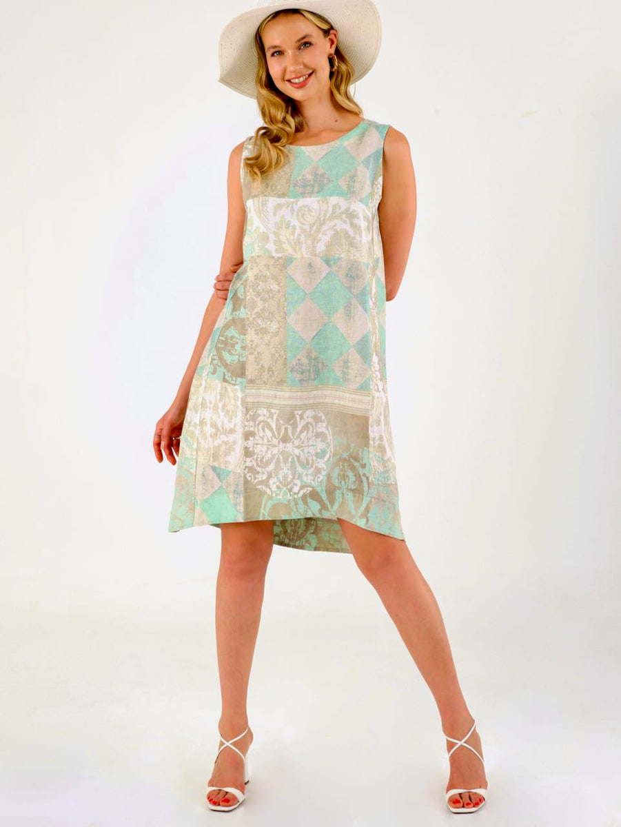 EverSASSY by DOLCEZZA Linen Short Dress 61153