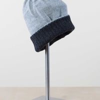 Simply Natural - Reversible Alpaca Ski Hat - Charcoal/Silver