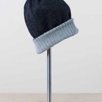 Simply Natural - Reversible Alpaca Ski Hat - Charcoal/Silver