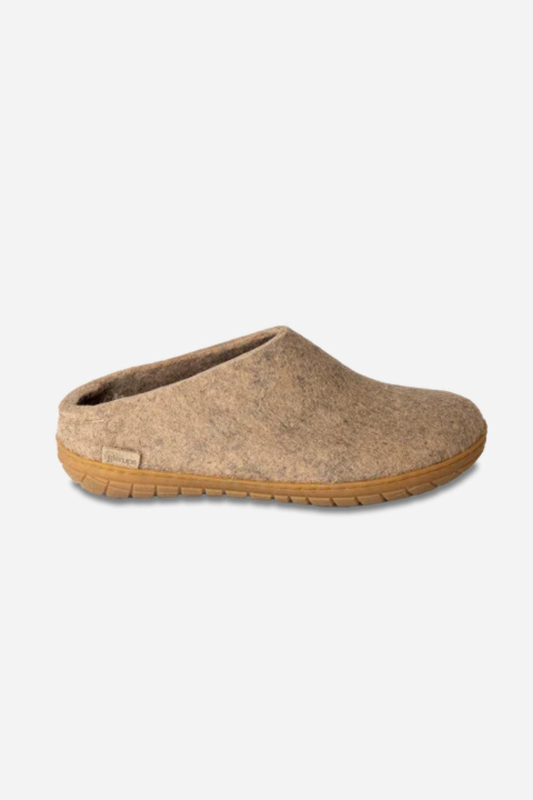 Glerups Unisex Slippers - Rubber Soles - Sand