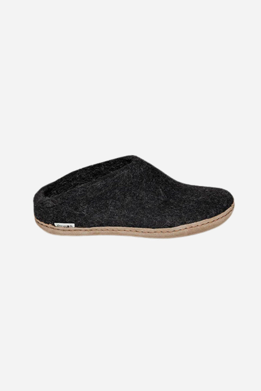 Glerups Unisex Slippers - Leather Soles - Charcoal