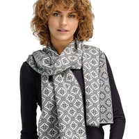 Dale of Norway - Christiania Scarf - Grey/ Off-White