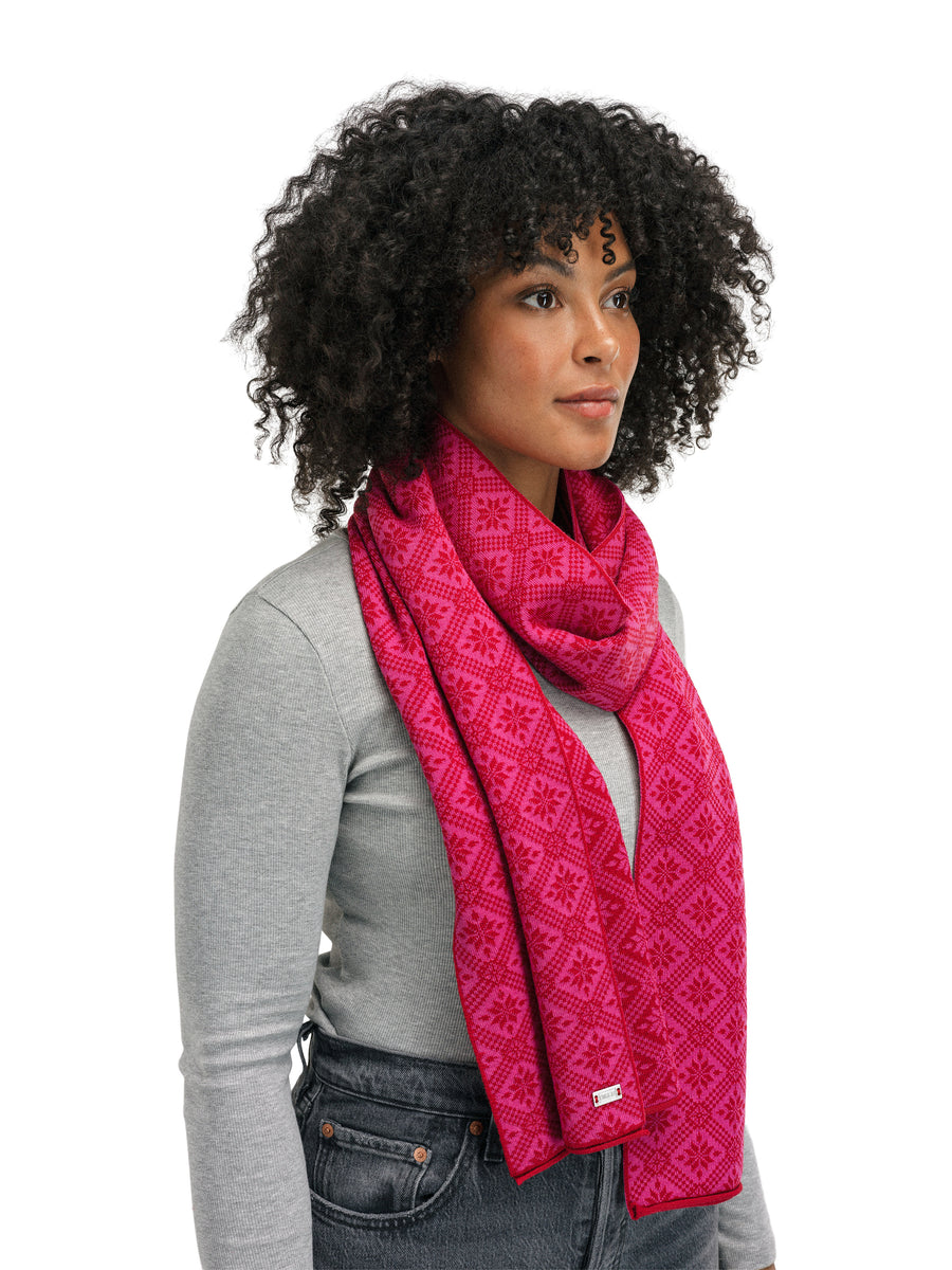 Dale of Norway - Christiania Scarf - Raspberry Allium