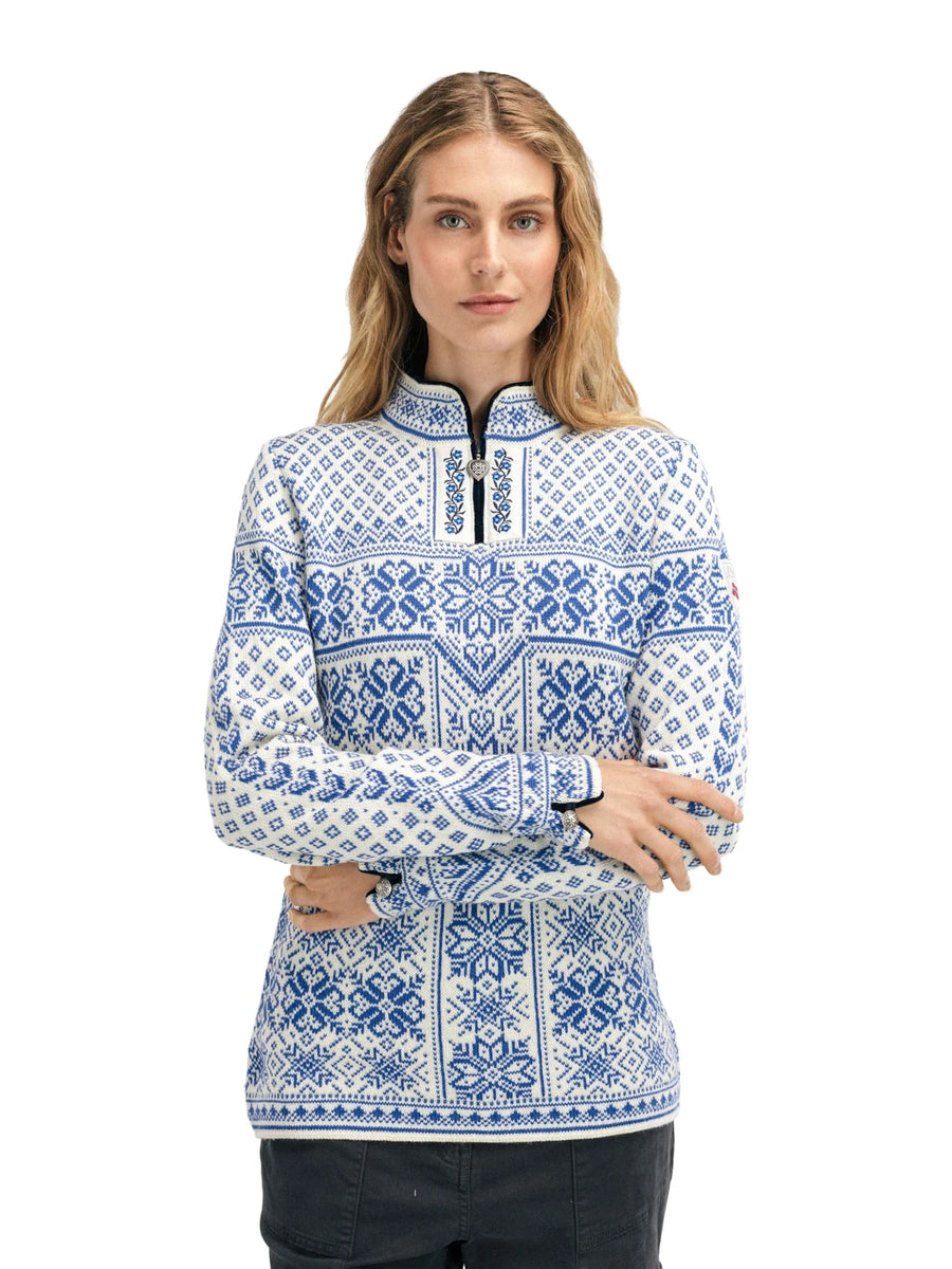 Dale of Norway - Peace Women's Sweater - Off white ultramarine