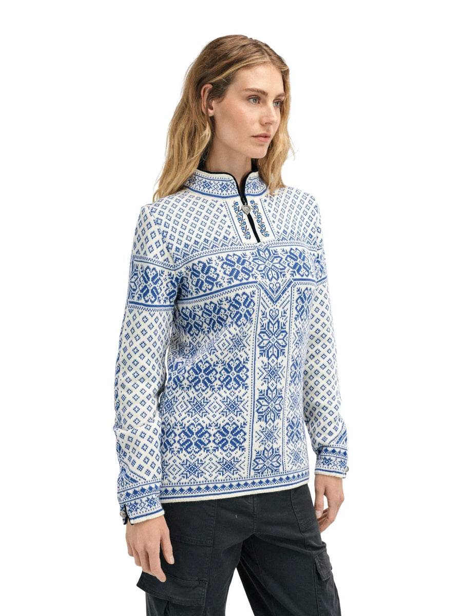 Dale of Norway - Peace Women's Sweater - Off white ultramarine