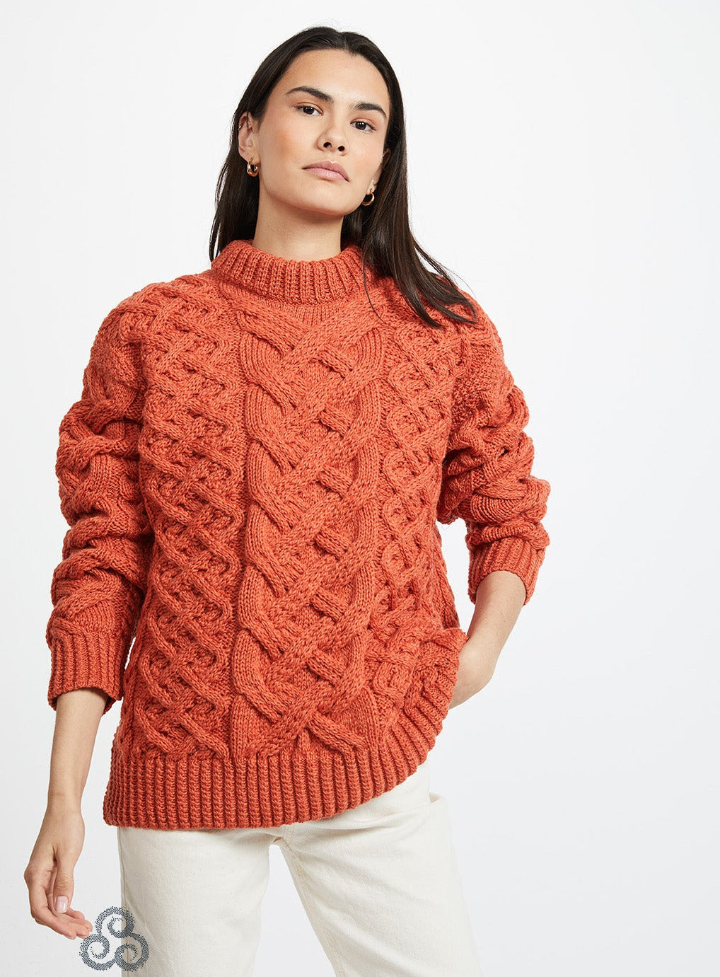 Irish Dingle Ladies Trellis Sweater