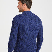 Aran - Half Zip Sweater - Dark Blue