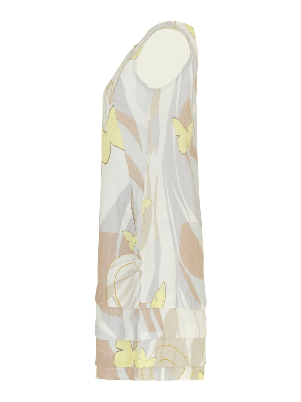 Simply Art by Dolcezza - Linen dress - Yellow Butterflies