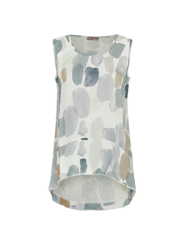 Simply art by Dolcezza - Tank top - Off white blue green