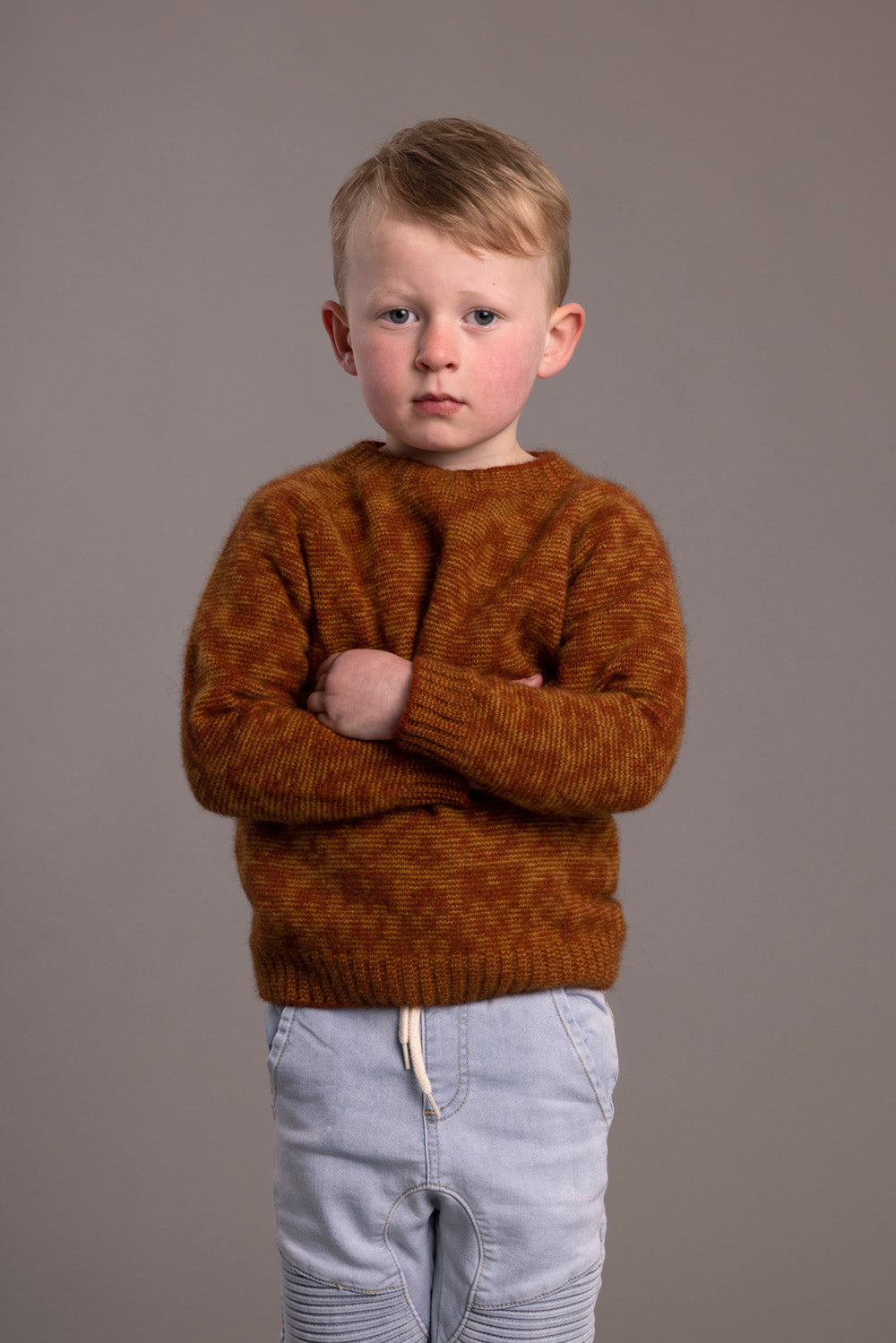 Possum - Children's Fair Isle Sweater - Spice