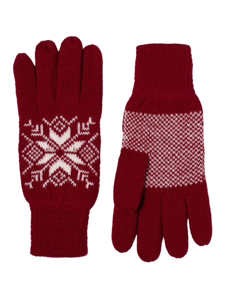 Norlender - Snowflake Gloves - Red