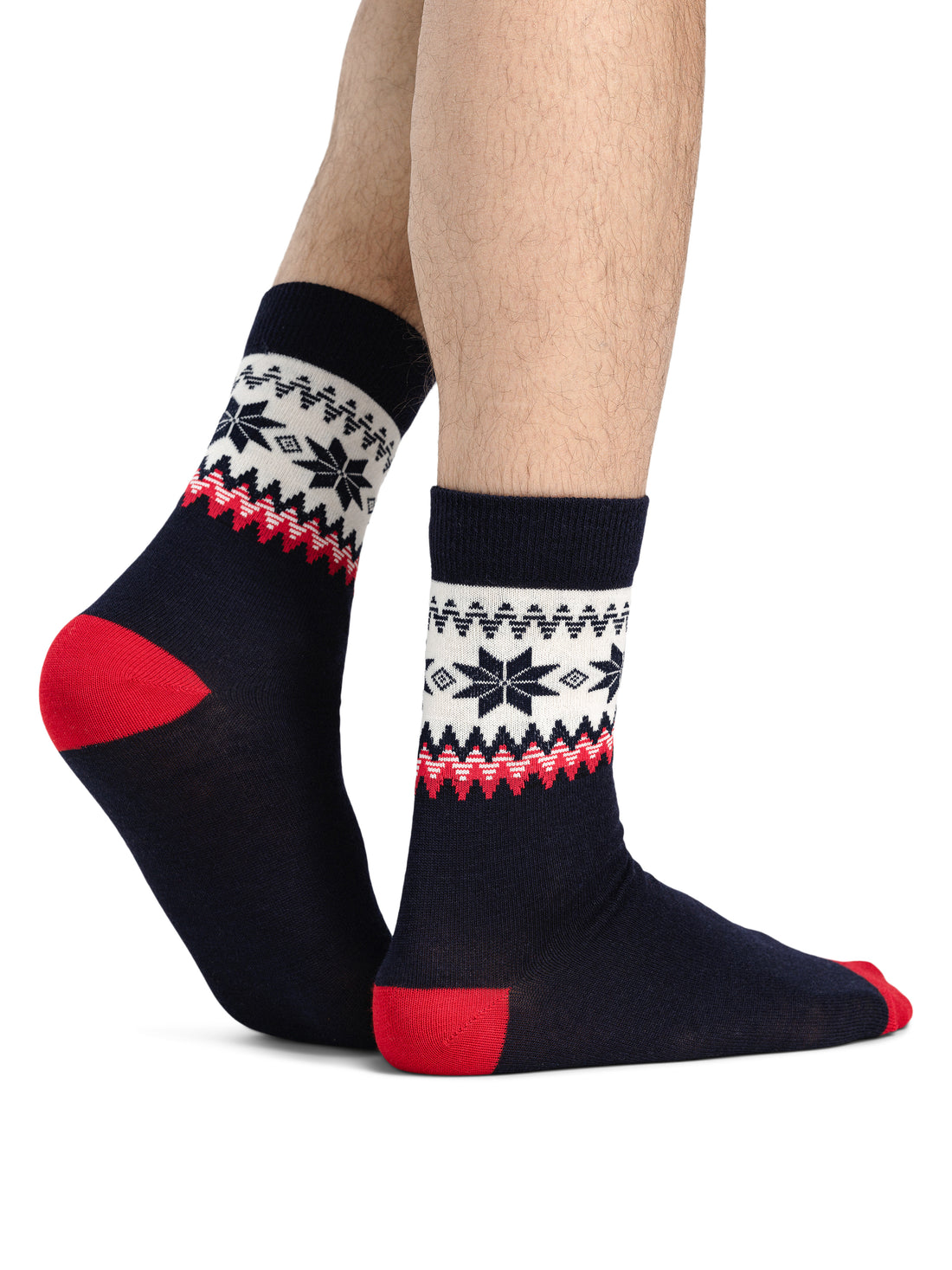 Dale of Norway - Myking Socks - Navy/Red/Off-White