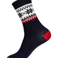 Dale of Norway - Myking Socks - Navy/Red/Off-White