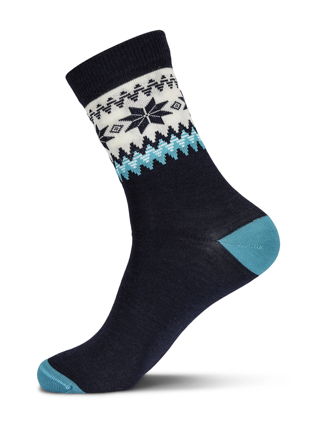 Dale of Norway - Myking Socks - Navy/Turquoise/Off-White