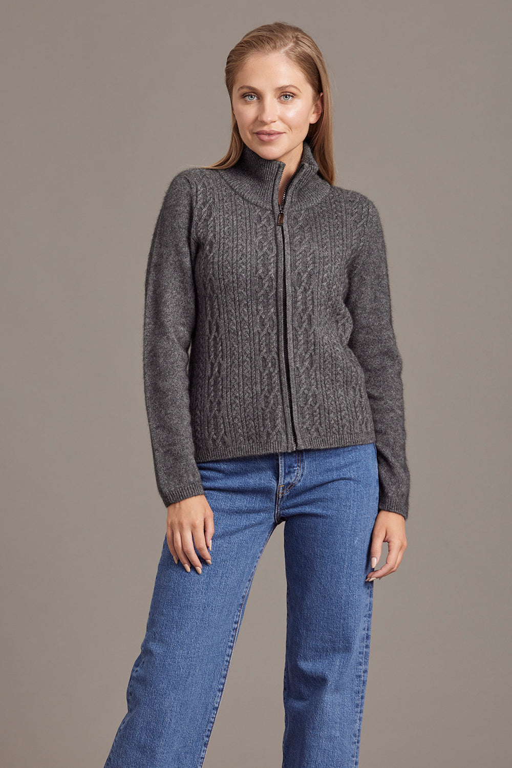 Possum - Zip Jacket - Pewter