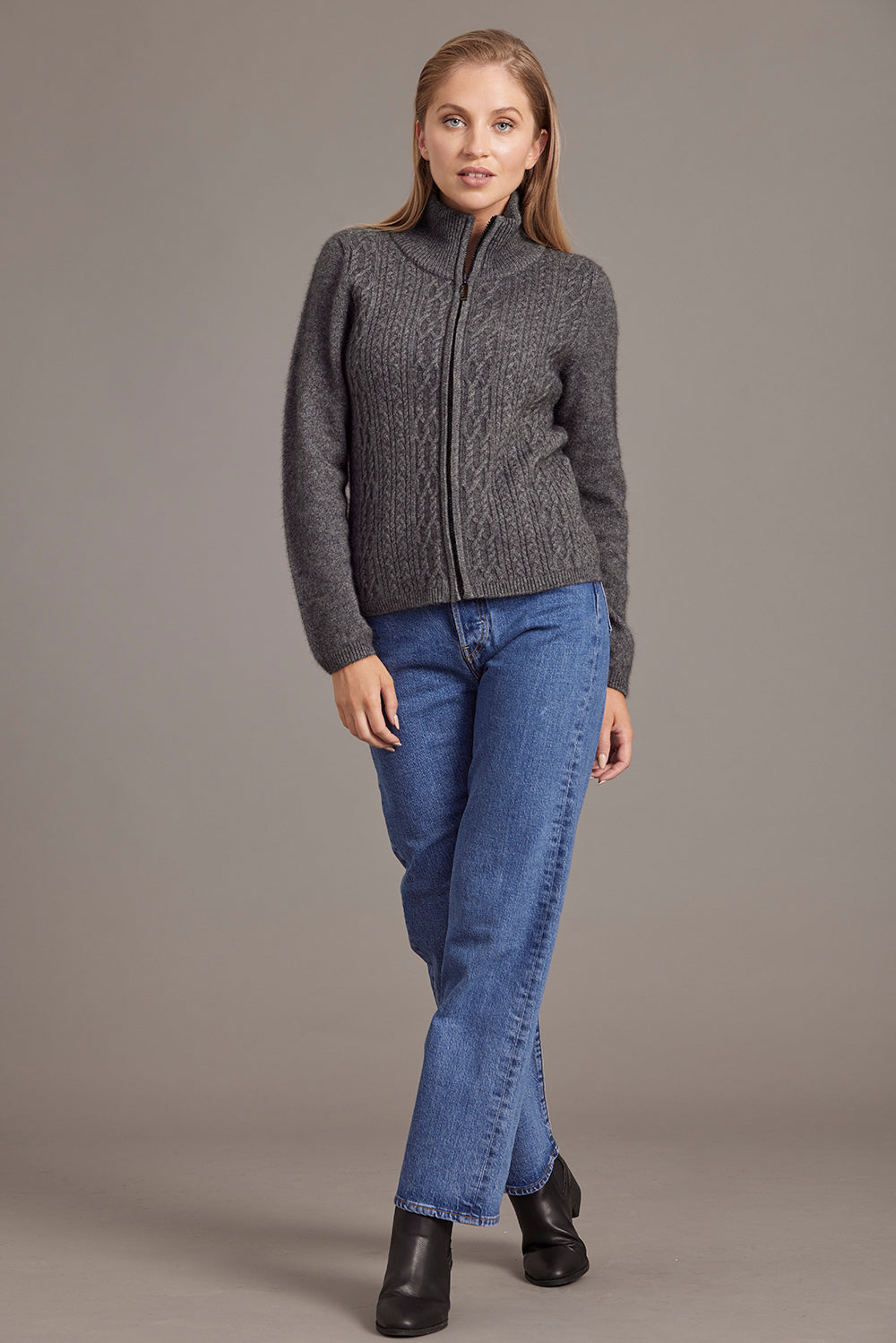 Possum - Zip Jacket - Pewter