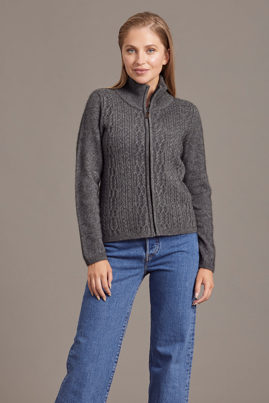 Possum - Zip Jacket - Pewter