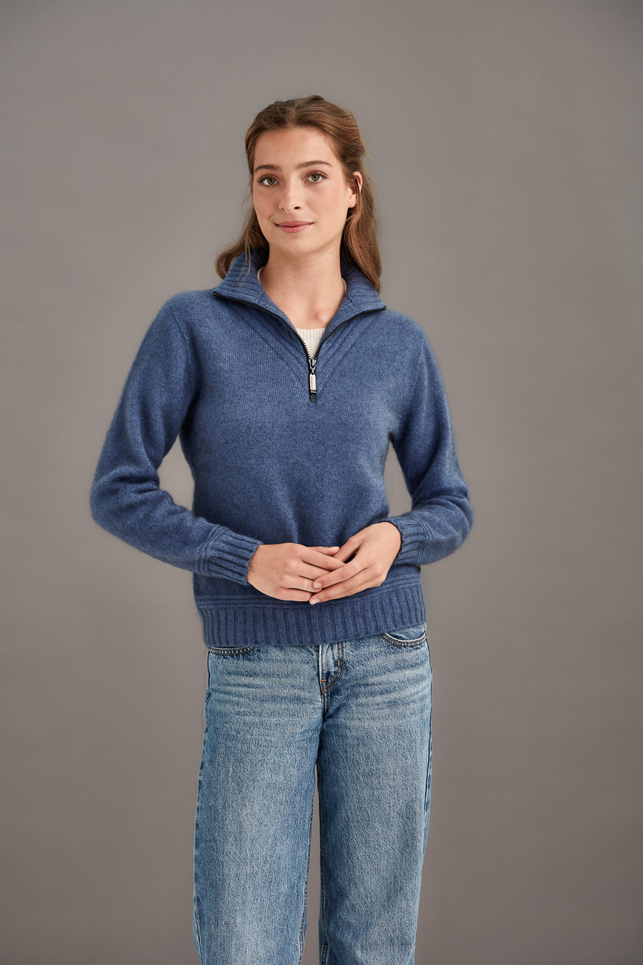 Possum - Funnel Neck Sweater - Orchid