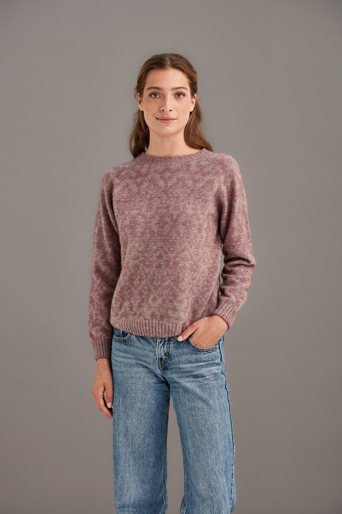 Possum - Fair Isle Pullover - Heather