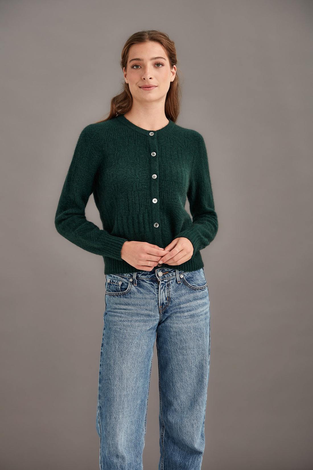 Possum - Patchwork Cardigan - Forest