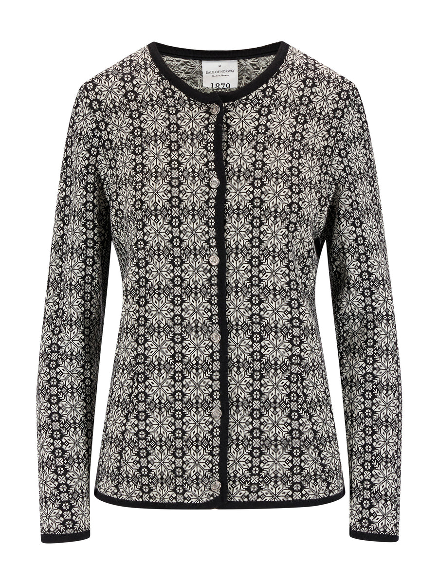 Dale of Norway - Othelie Feminine Jacket - Black/Off-White