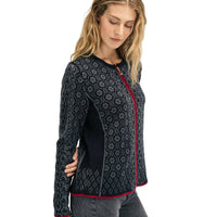 Dale of Norway - Singsaker Feminine Jacket - Black/Redrose