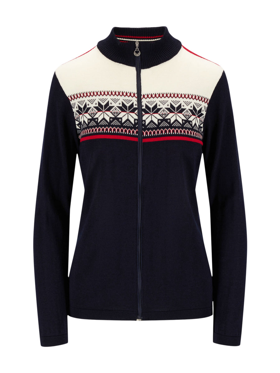 Dale of Norway - Liberg Women's Jacket - Marine/ Off-White/ Raspberry