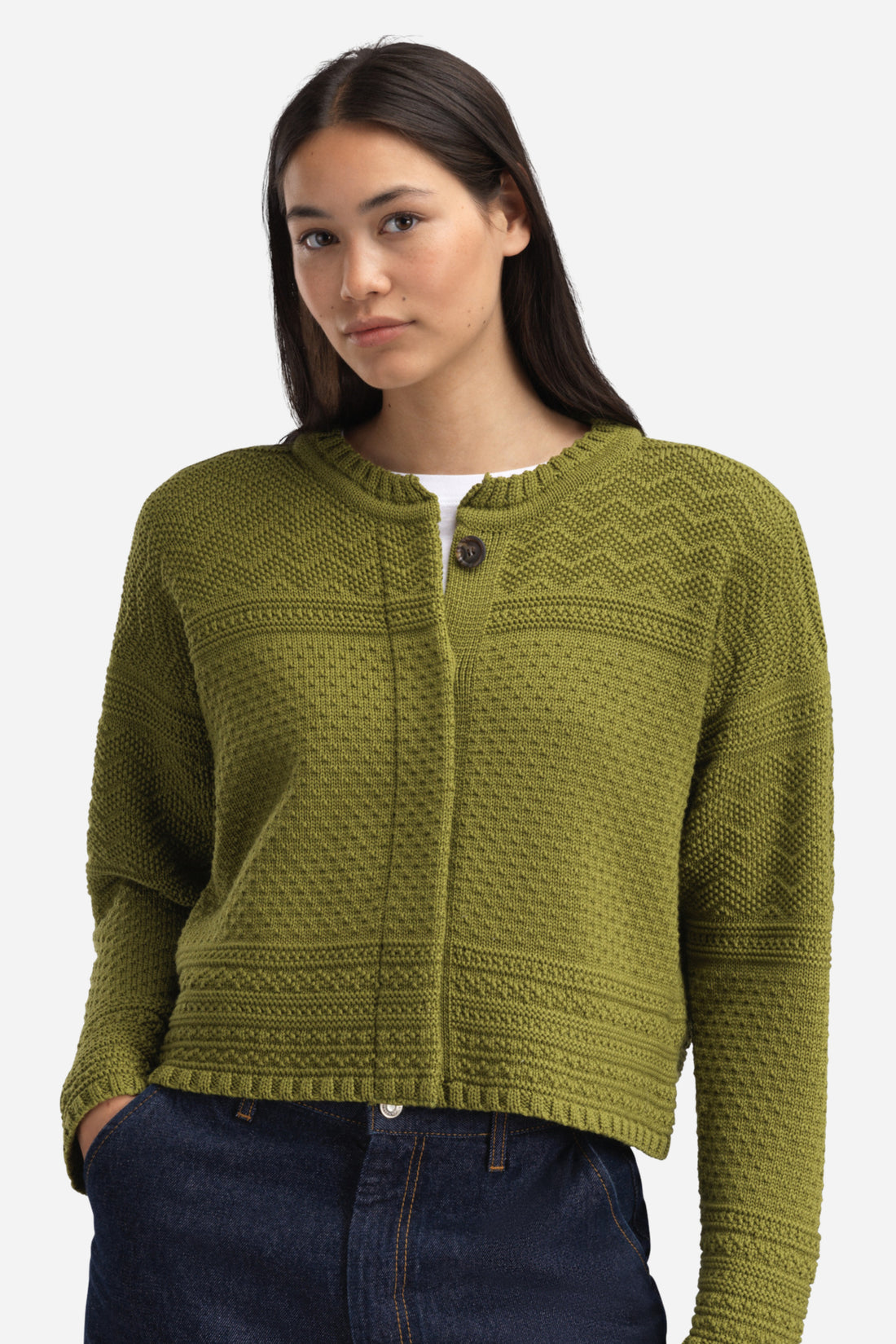 Dale of Norway - Lusa Cardigan - Alum Green