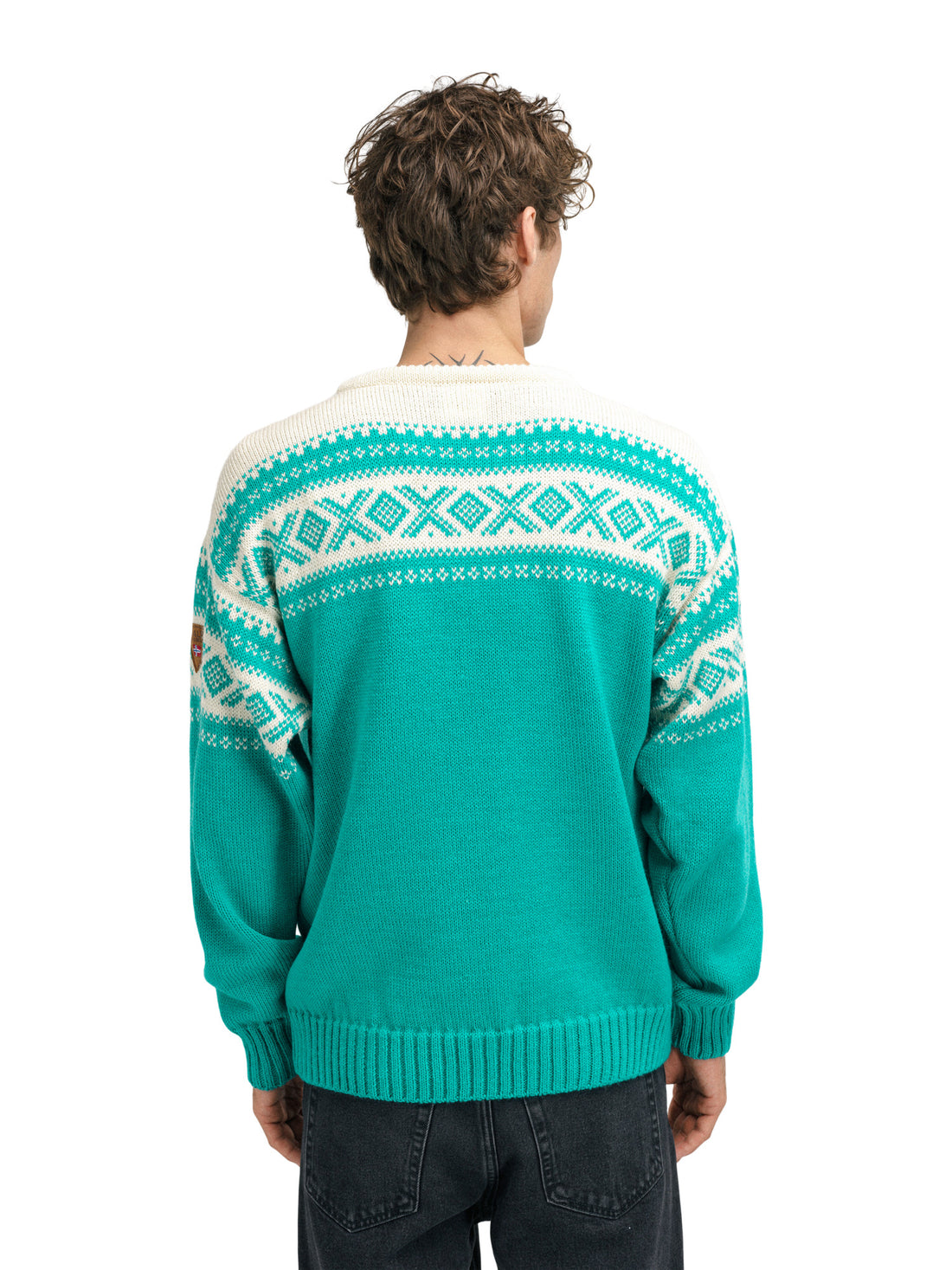 Dale of Norway - Cortina 1956 Unisex Sweater - Peacock offwhite