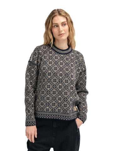 Dale of Norway - Bjorøy Women's Sweater - Mountain stone/Marine/Sand