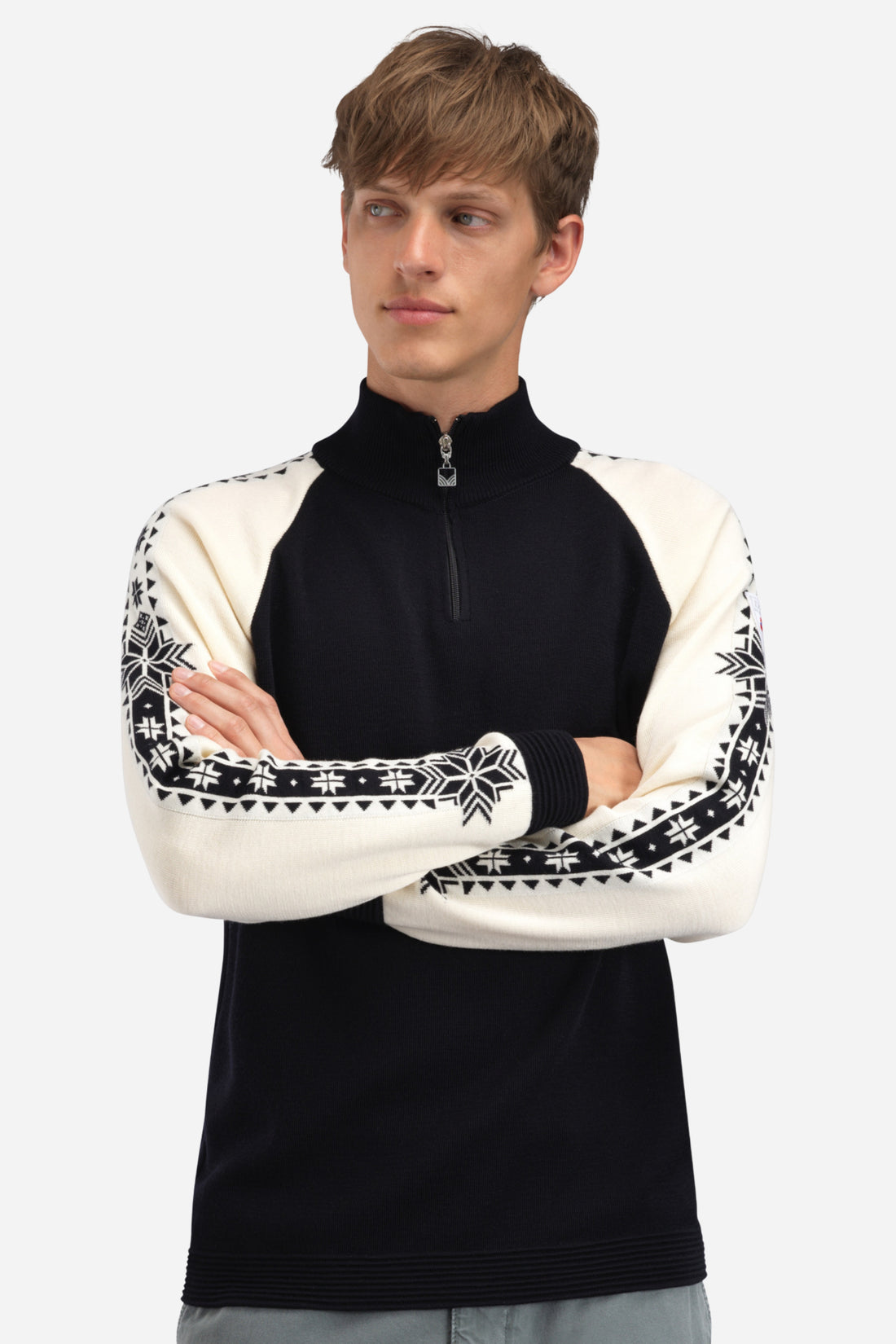Dale of Norway - Geilo Men's Sweater - Black & Off-White