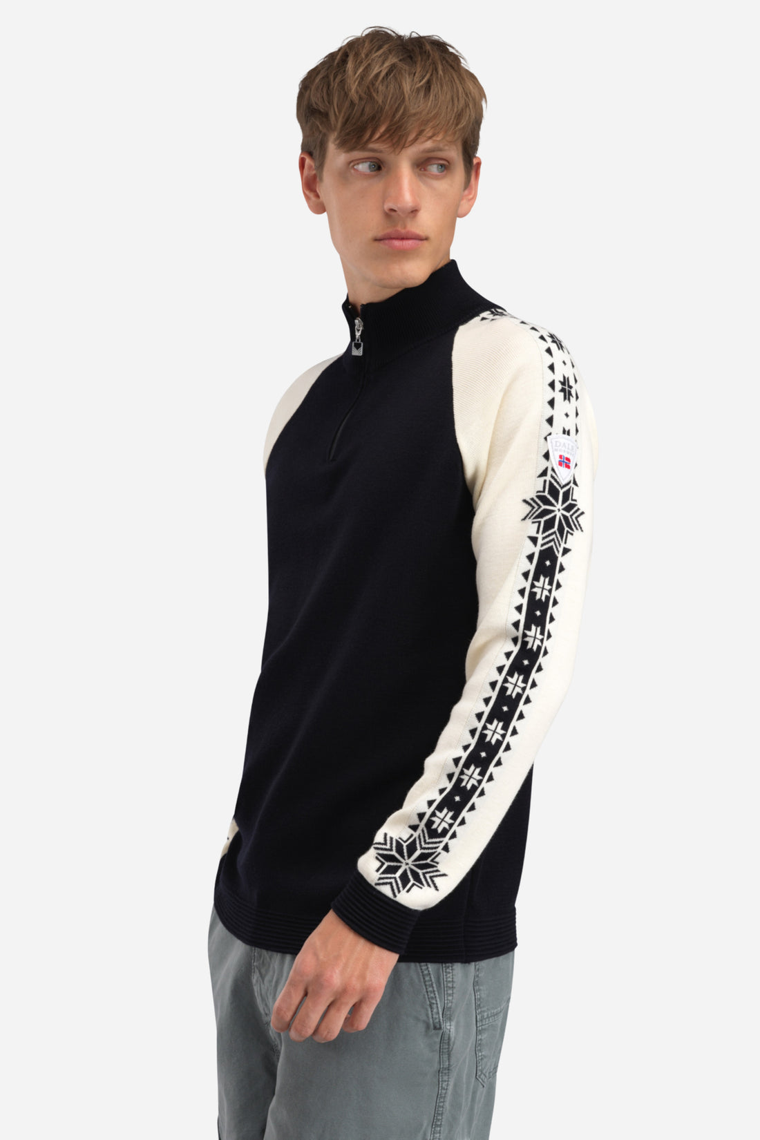 Dale of Norway - Geilo Men's Sweater - Black & Off-White