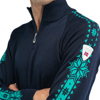 Dale of Norway - Geilo Men's Sweater - Marine peacock