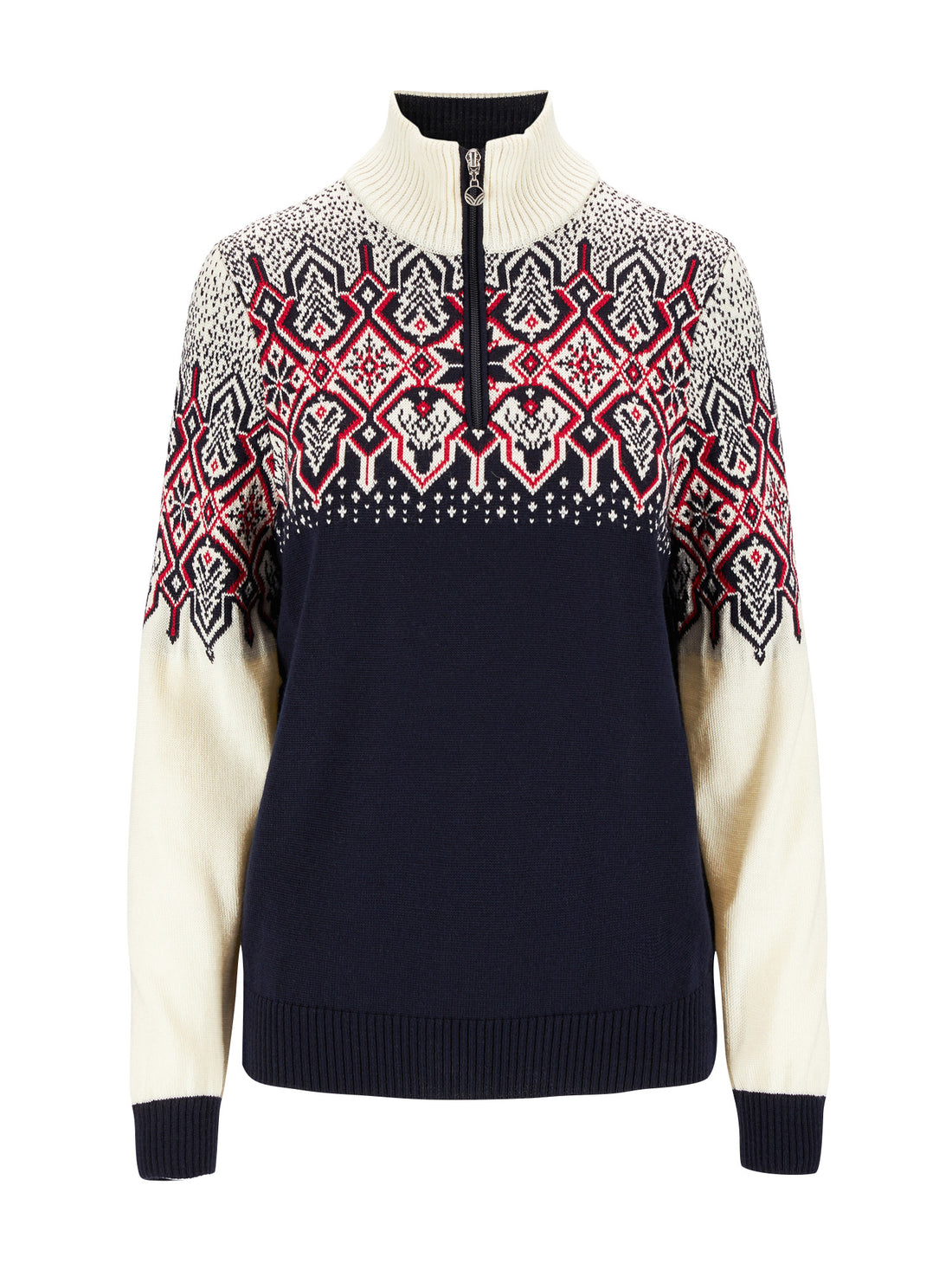 Dale of Norway - Winterland Women's Sweater in Navy/Off-White/Raspberry