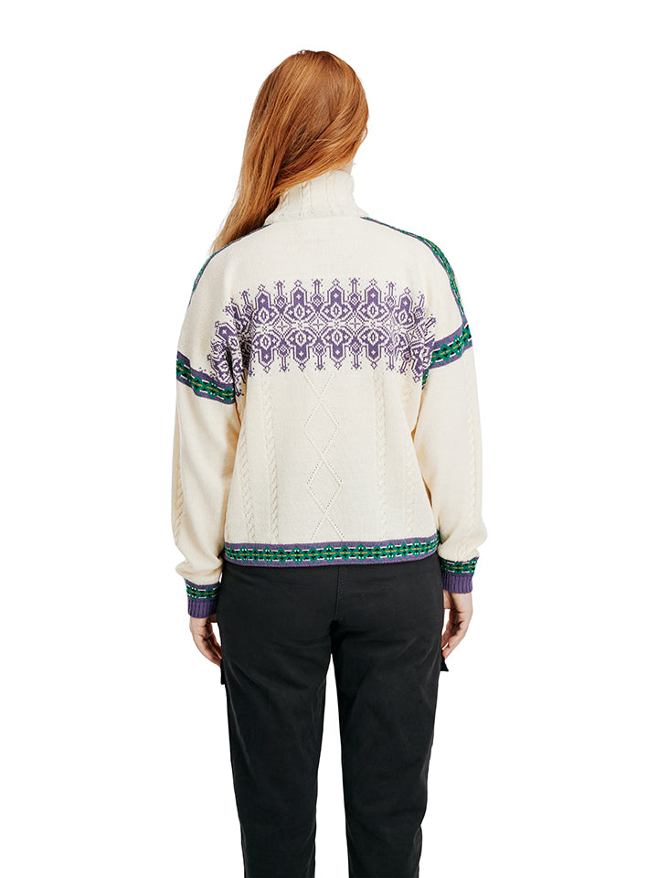 Dale of Norway - Aspoy Women's Sweater - Off White/Purple