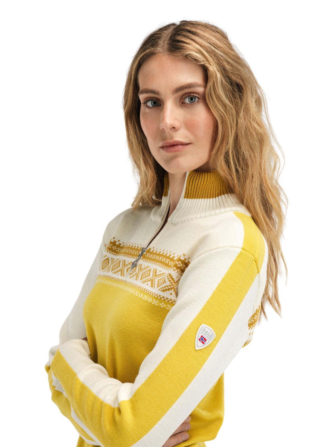 Dale of Norway - Dystingen Women's Sweater - Sweethoney offwhite mustard