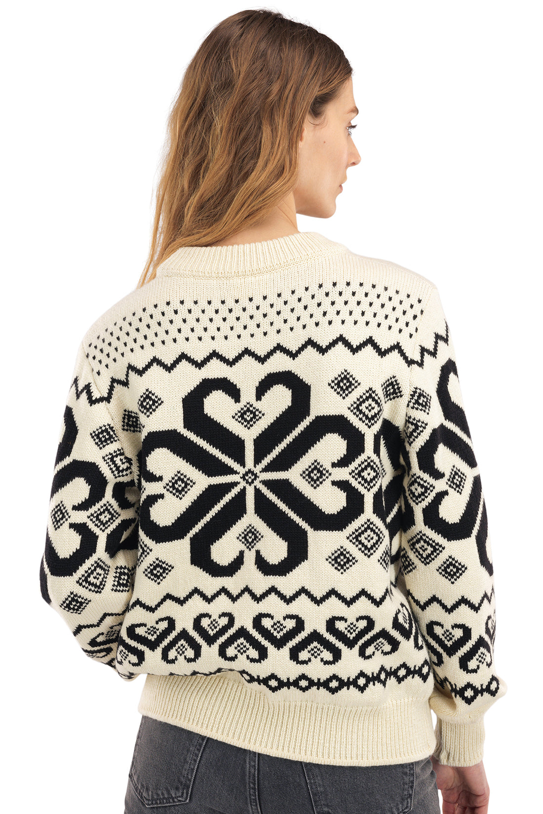 Dale of Norway - Falkeberg Feminine Sweater - Off-White/Black