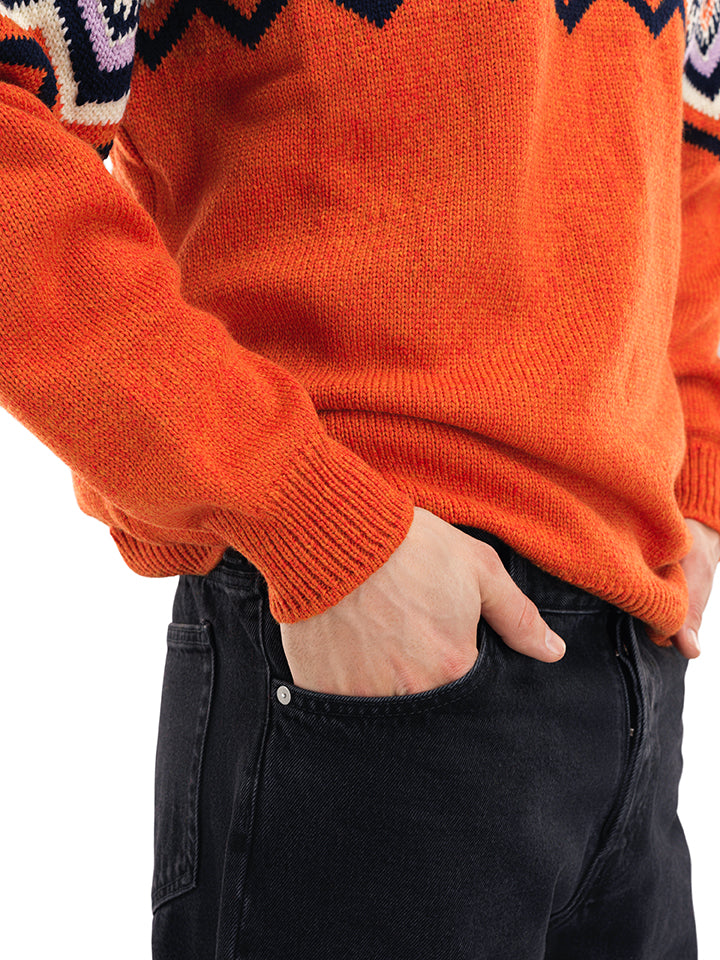 Dale of Norway - Randaberg Men's Sweater- Orange