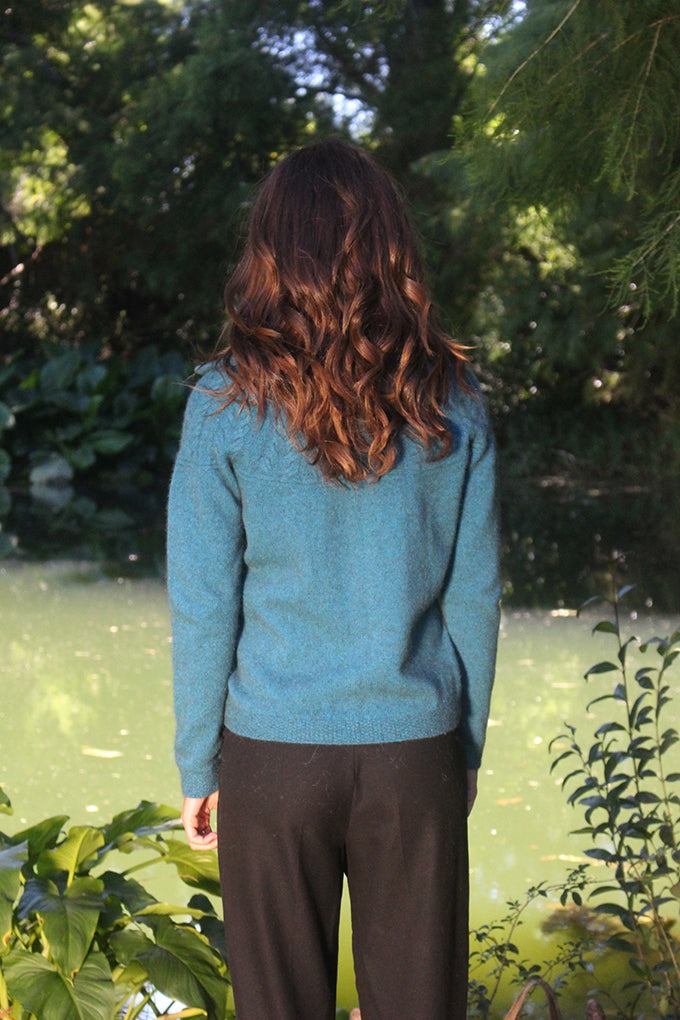 Possum - Rangitoto Cable Jacket - Teal