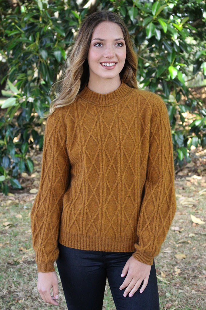Possum - Cable Sweater - Gold