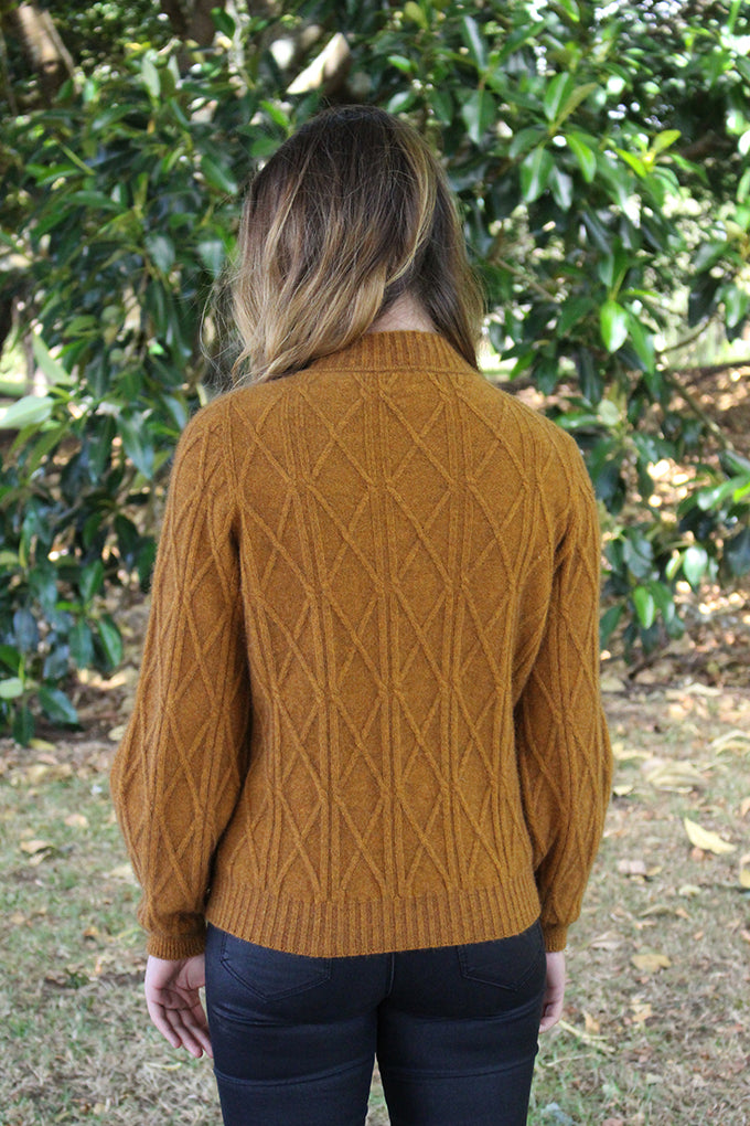 Possum - Cable Sweater - Gold