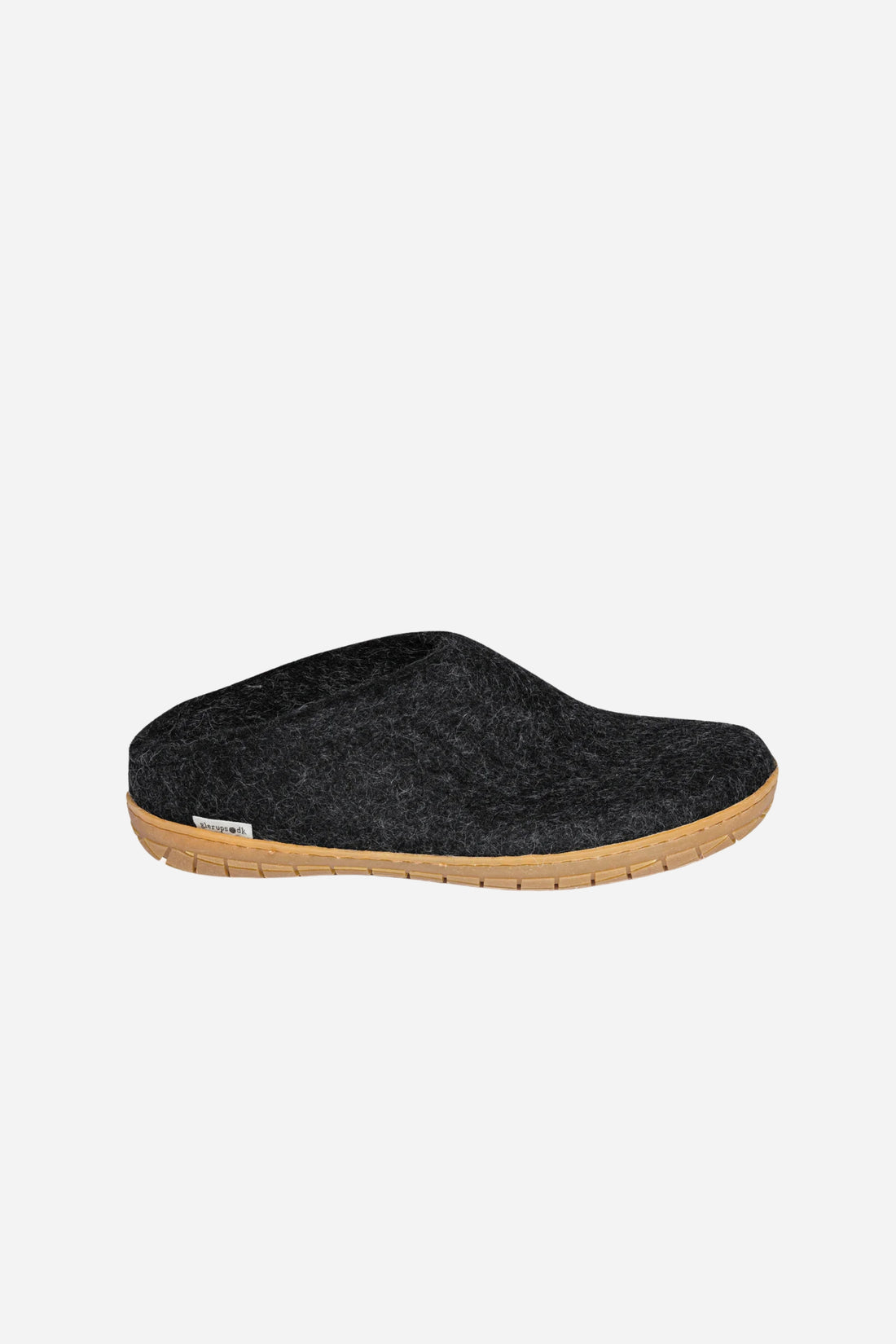 Glerups Unisex Slippers - Rubber Soles - Charcoal