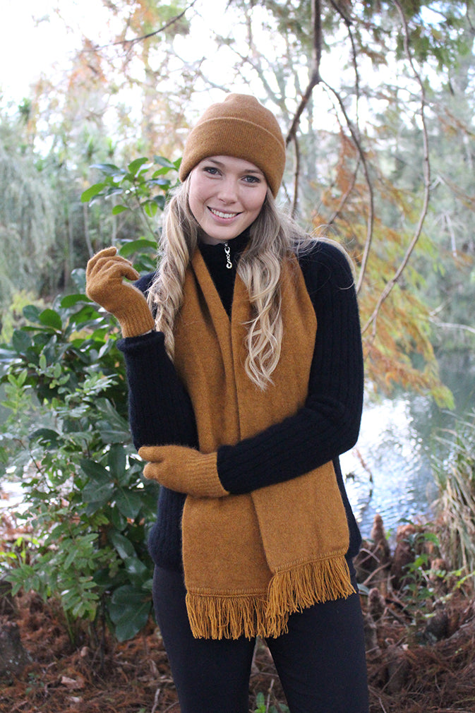 Possum - Tubular Scarf - Gold