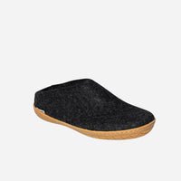 Glerups Unisex Slippers - Rubber Soles - Charcoal