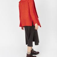 Irish -  Glenross Waterfall Cardigan - Orange Marl