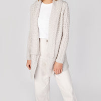 Irish - Glenross Waterfall Cardigan - Silver Marl