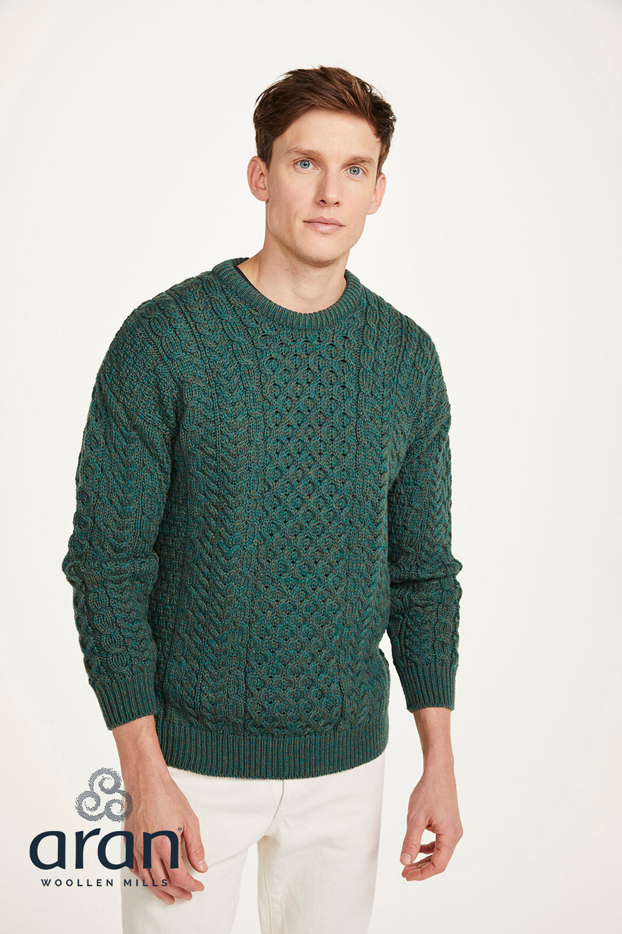 Aran - Traditional Sweater - Green